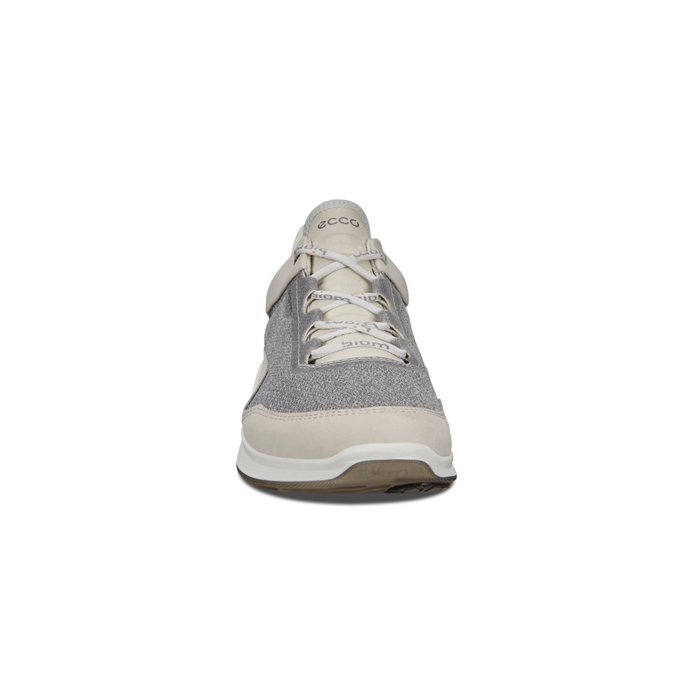 Womens Outdoor Shoes - ECCO Biom Fjuel - White/Grey - 8126BXLHE